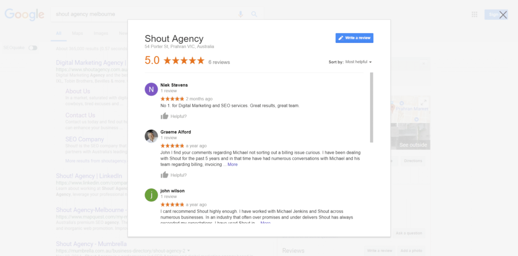 Google Local Reviews