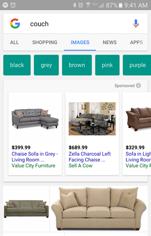 Google Image Ads for Products