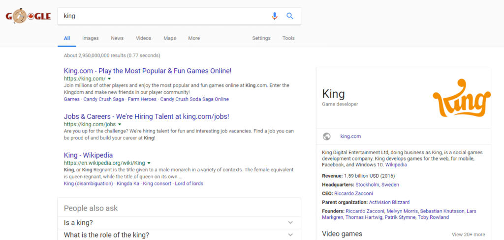 king google search google hummingbird