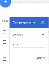 Filters on search